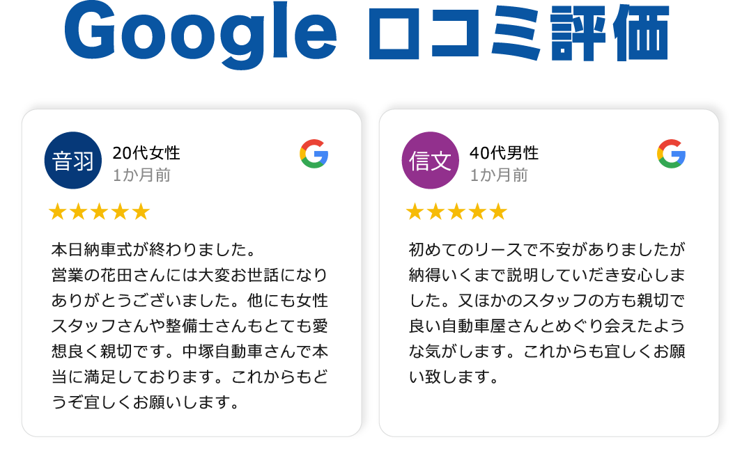 Google 口コミ評価